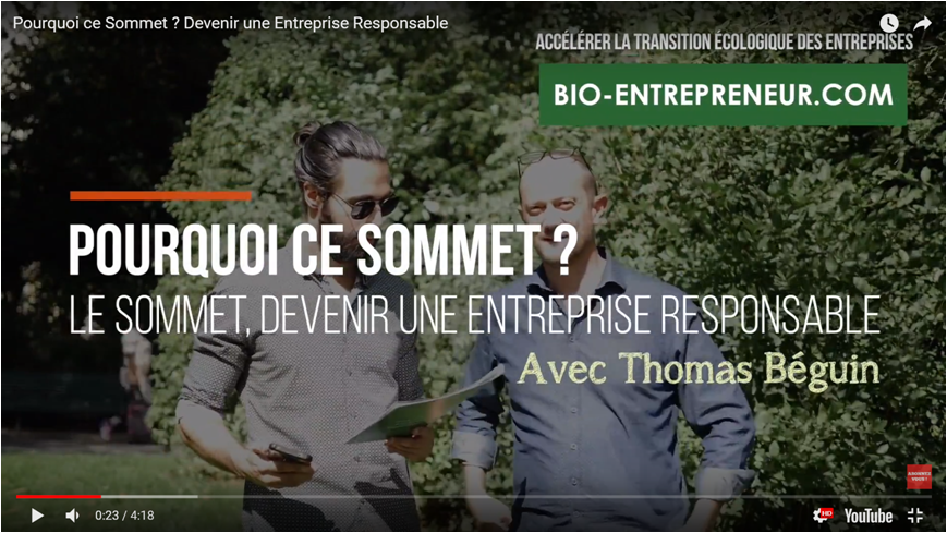 Pourquoi le Sommet – Devenir une Entreprise Responsable ?